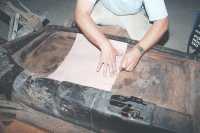 Mark VW Floor Pan with Template